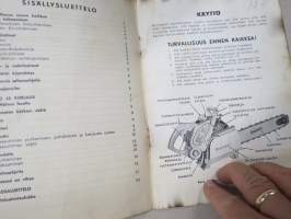 Remington moottorisaha -käyttöohjekirja / huolto-ohjekirja -chain saw manual in finnish