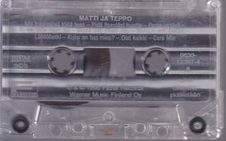 C-kasetti - Matti ja Teppo - Matti ja Teppo, 1996. Fazer 0630-12397-4. Katso kappaleet kuvista
