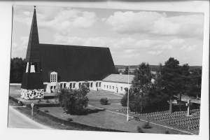 Suomussalmi   Kirkko  - paikkakuntakortti, kirkkopostikortti  postikortti    kulkematon
