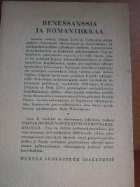 Renessanssia ja romantiikkaa - 25 esseetä