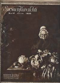 Suomen Kuvalehti 1935 nr 37 hollantilaisen mestarin laatukuva, kahvipannu muisto Suomesta, kuningatar Astridin kuolema