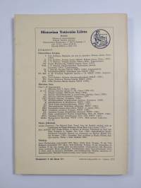 Historiallinen aikakauskirja n:o 3/1972