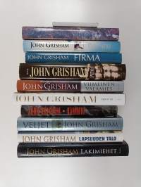 John Grisham -setti (10 kirjaa) : Lakimiehet ; Lapsuuden talo ; Veljet ; Kammio ; Perintö ; Viimeinen valamies ; Petos ; Firma ; Partneri ; Pelikaanimuistio