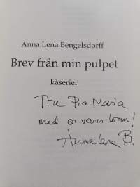 Brev från min pulpet : kåserier (tekijän omiste)