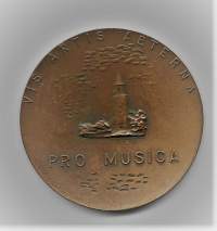 Turun Musiikkitalo - Pro Musica 1961 (Wäinö Aaltonen ) ,   mitali 56 mm, taidemitali