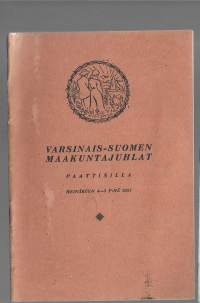 Varsinais-Suomen Maakuntajuhlat Paattisilla 1931