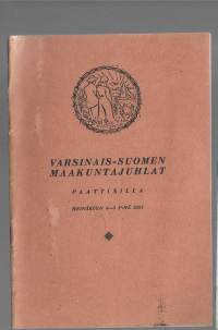 Varsinais-Suomen Maakuntajuhlat Paattisilla 1931