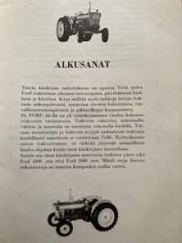 FORD Traktori Omistajan käsikirja