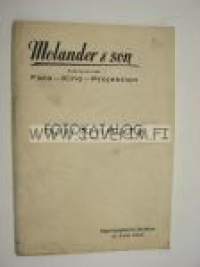 Molander &amp; Son Foto-Kino-Projektion Fotokatalog nr 109 juli 1949 -valokuvaustarvikeluettelo