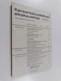 Kansantaloudellinen aikakauskirja 1971 nide 3