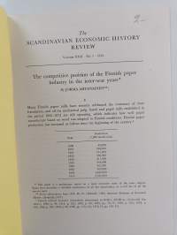 The competitive position of the finnish paper industry in the inter-war years (signeerattu, eripainos)