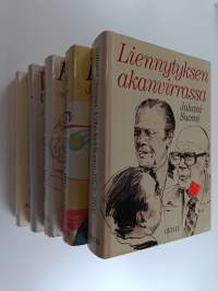 Urho Kekkonen setti (5 kirjaa) : 1936-1944 Myrrysmies ; 1944-1950 Vonkamies ; 1950-1956 Kuningastie ; 1962-1968 Presidentti ; 1972-1976 Liennytyksen akanvirrassa