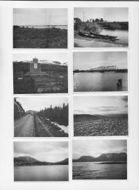 Lapin matka 1952-  8 kuvan sarja tekstit takana - valokuva