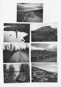 Lapin matka 1952-   7 kuvan sarja tekstit takana - valokuva