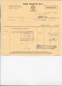 ASA Radio Turku 1950 -   firmalomake