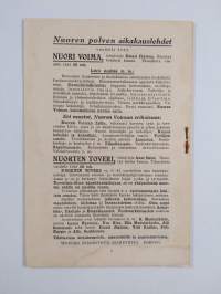 Werner Söderström osakeyhtiön joulukirjain tilauslista 1922 ; Werner Söderström osakeyhtiön nuorisokirjain tilauslista 1922
