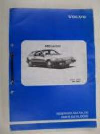 Volvo 480 series Reservdelskatalog, Parts catalogue -varaosaluettelo