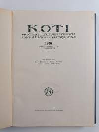 Koti : Kotikasvatusyhdistyksen äänenkannattaja 1929 vuosikerta (nrot 1-12)