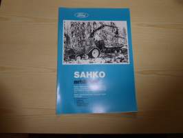 Sahko Ford 5000 metsätraktori esite, alkuperäinen ja suomenkielinen.