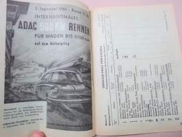 Nürburgring Grosser Preis von Europa - Automobil-Weltmeisterschaft 1961 -virallinen käsiohjelma, rata-autokisa, MM-osakilpailu Formel 1 (Formula 1), mm Stirling Moss