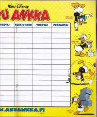 Aku Ankka 2014 N:o 14. Mukana lukujärjestys -liite.