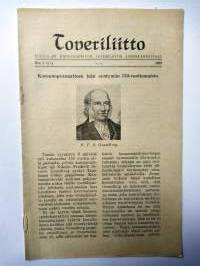 Toveriliitto N:o 3 (11) 1933 Tuusulan kansanopiston toveriliiton äänenkannattaja