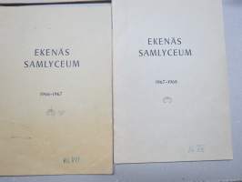 Ekenäs samlyceum 1960-61, 1961-62, 1962-63, 1963-64, 1964-65, 1965-66, 1966-67, 1967-68 - 8 st årsberättelser