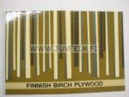 Finnish Birch Plywood 1963 -suomalaisen koivuvanerin laatuluokitus ja ominaisuudet, tekniset tiedot jne.