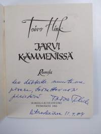 Järvi kämmenissä : runoja (signeerattu, tekijän omiste)