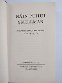 Näin puhui Snellman