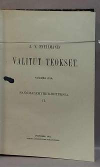 J.V. Snellmanin Valitut teokset I-V.