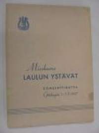 Mieskuoro Laulun Ystävät - Konserttimatka Göteborgiin 1.-7.5. 1947