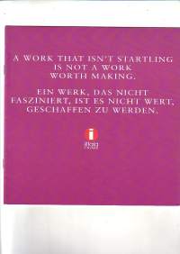 A work that isn`t startling is not a work worth making - Timo Sarpanevan toiden esittelyä