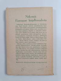 Näkymiä Euroopan kirjallisuudesta