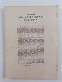 Suomi Neuvostoliiton radiossa