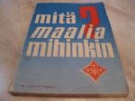 Mitä maalia mihinkin?