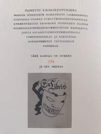 Kirjailijain juhlakirja Jalmari Jäntin täyttäessä 70 vuotta 9.4.1946 (numeroitu)
