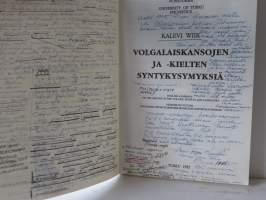 Volgalaiskansojen ja -kielten syntykysymyksiä