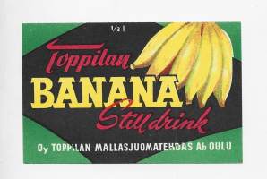 Toppilan Banana  - juomaetiketti