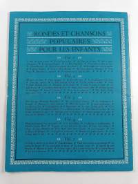 Rondes et chansons populaires pour les enfants - Piano seul et chant et piano