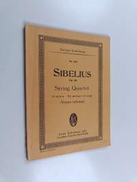 Sibelius Op 56 No. 294 String Quartet : D minor - Ré mineur - D moll