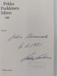 Miten on : runoja (signeerattu, tekijän omiste)