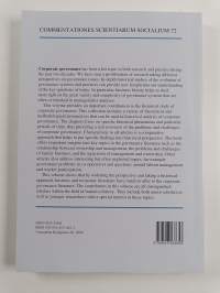 Historical Perspectives on Corporate Governance : Reflections on Ownership, Participation and Different Modes of Organizing