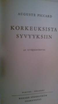 Korkeuksista syvyyksiin