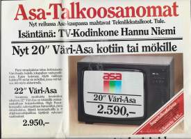 ASA Talkoosanomat 1982  mainoslehti 4 sivua