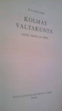 Kolmas valtakunta - Synty, nousu ja tuho