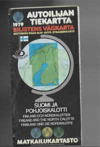 Suomi ja Pohjoiskalotti autoilijan tiekartta 1979  - kartta