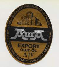 Aura Export  olut  AIV - olutetiketti