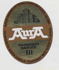 Aura Saunaolut III - olutetiketti
