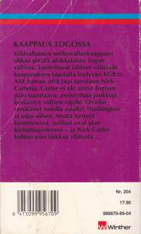 Nick Carter - Kaappaus Togossa, 1989. N:o 204